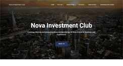 Desktop Screenshot of novainvestmentclub.com